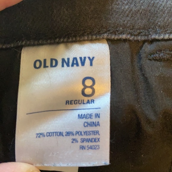 Old Navy Women’s Sweetheart Black Jeans sz 8 R - Picture 5 of 5